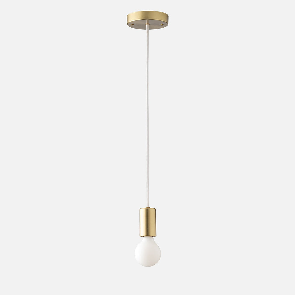 Cylinder Pendant::natural brass::hover