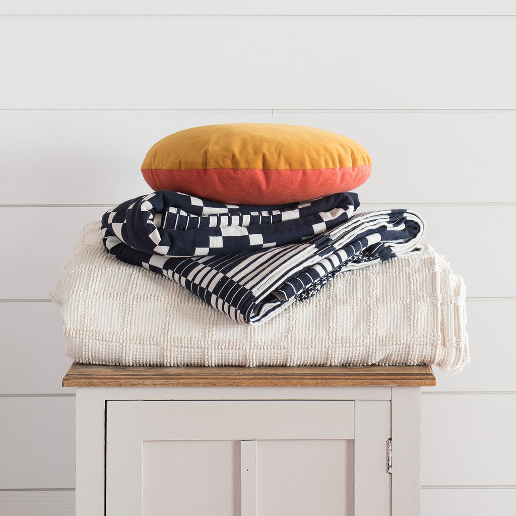 Velvet + Wool Circle Pillow