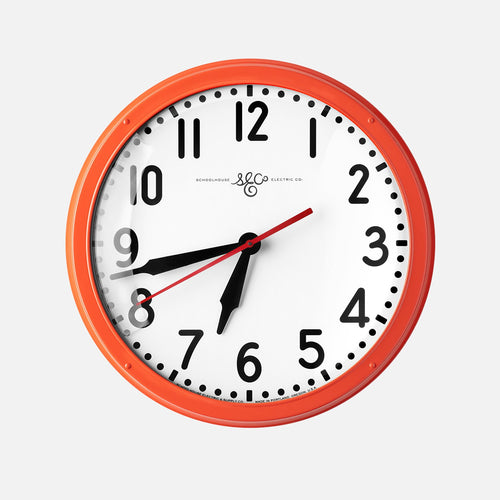 Schoolhouse Electric Clock::Persimmon::Main