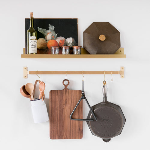 Nicolai Utility Rail - Natural Brass