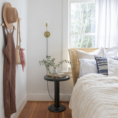 Popcorn Grid Coverlet::Natural::Hover