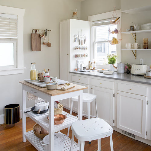 Schoolhouse Utility Stool 26"::factory white::Hover