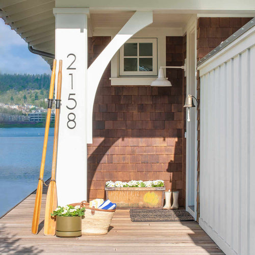 Modern House Numbers::Satin Nickel::Hover