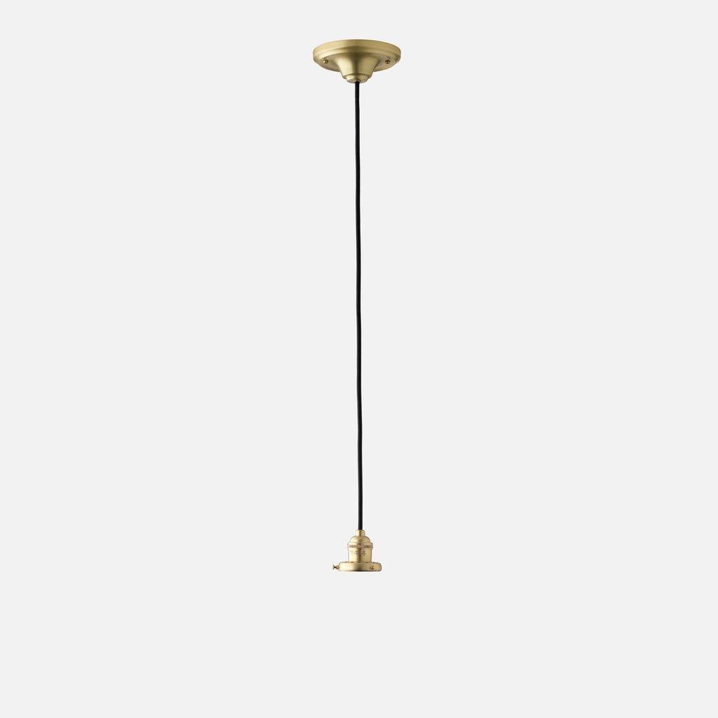 Agnes 2.25" Pendant - Natural Brass