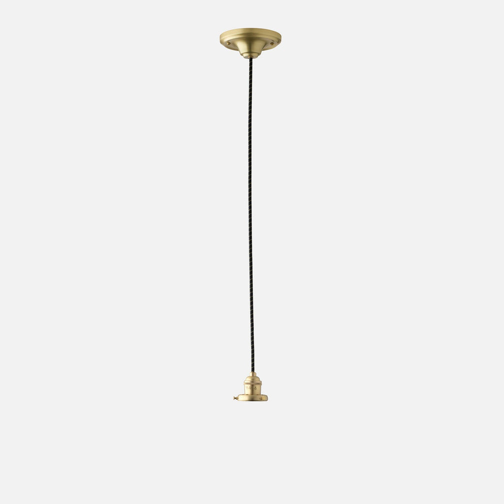 Agnes 2.25" Pendant - Natural Brass