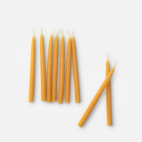 Beeswax Menorah Candles, Set of 45