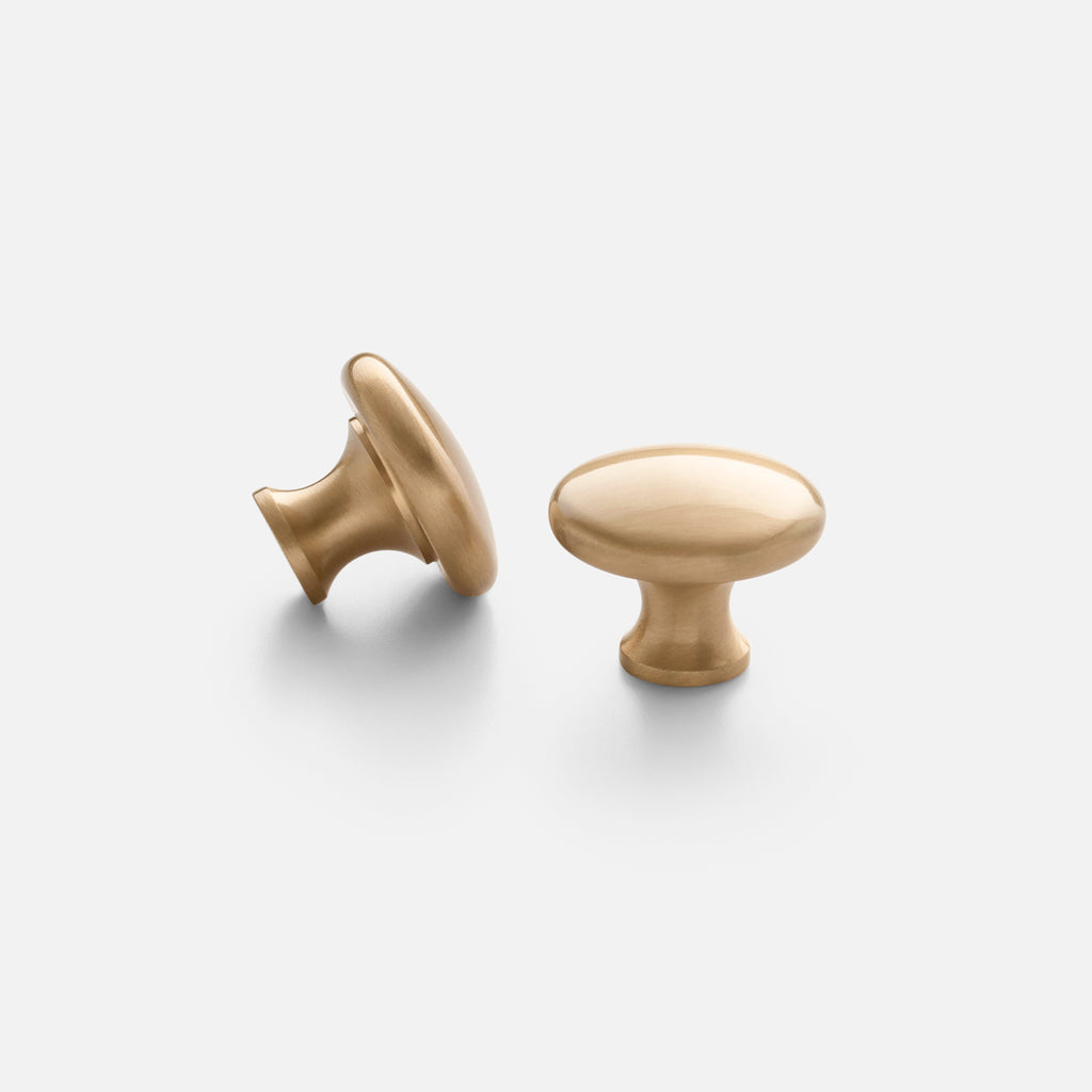 Belmont Knob::natural brass::main