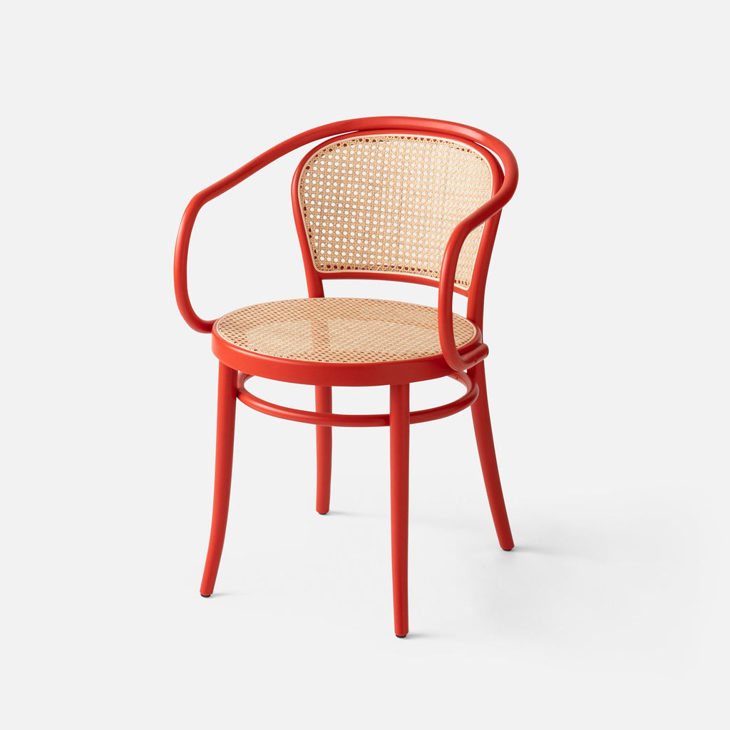 TON 33 Bentwood Caned Armchair::Persimmon::Main