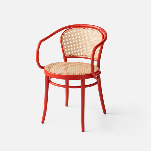 TON 33 Bentwood Caned Armchair::Persimmon::Main
