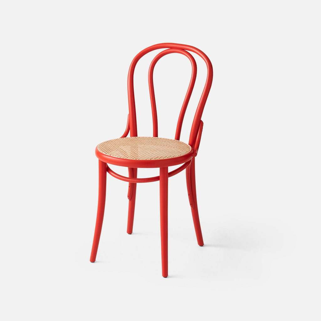 TON 18 Bentwood Caned Chair::persimmon::main