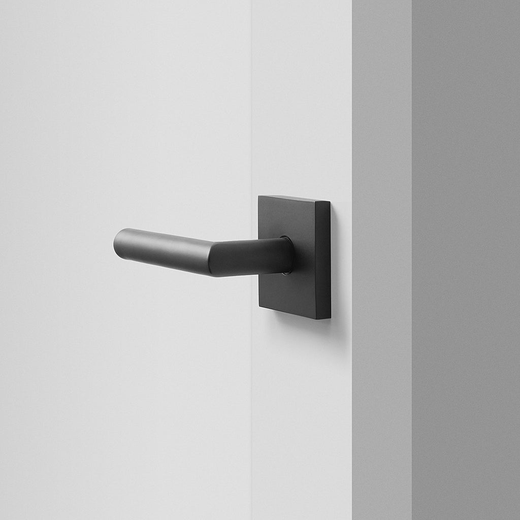 Berlin Door Set with Otto Lever - Flat Black:hover