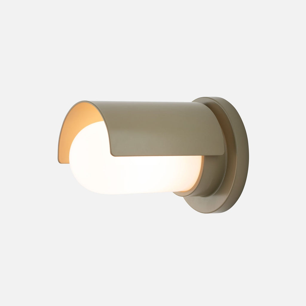 Bower Indoor/Outdoor Wall Sconce::Lichen-Satin::Hover