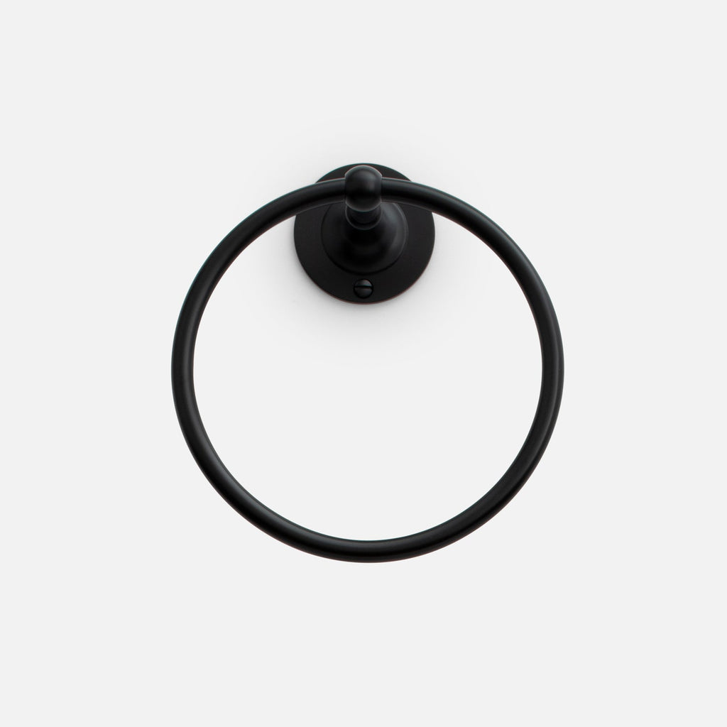 Bristol Towel Ring::True Black::main