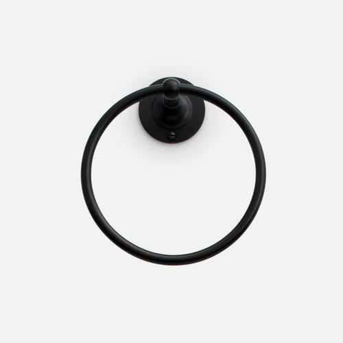 Bristol Towel Ring::True Black::main