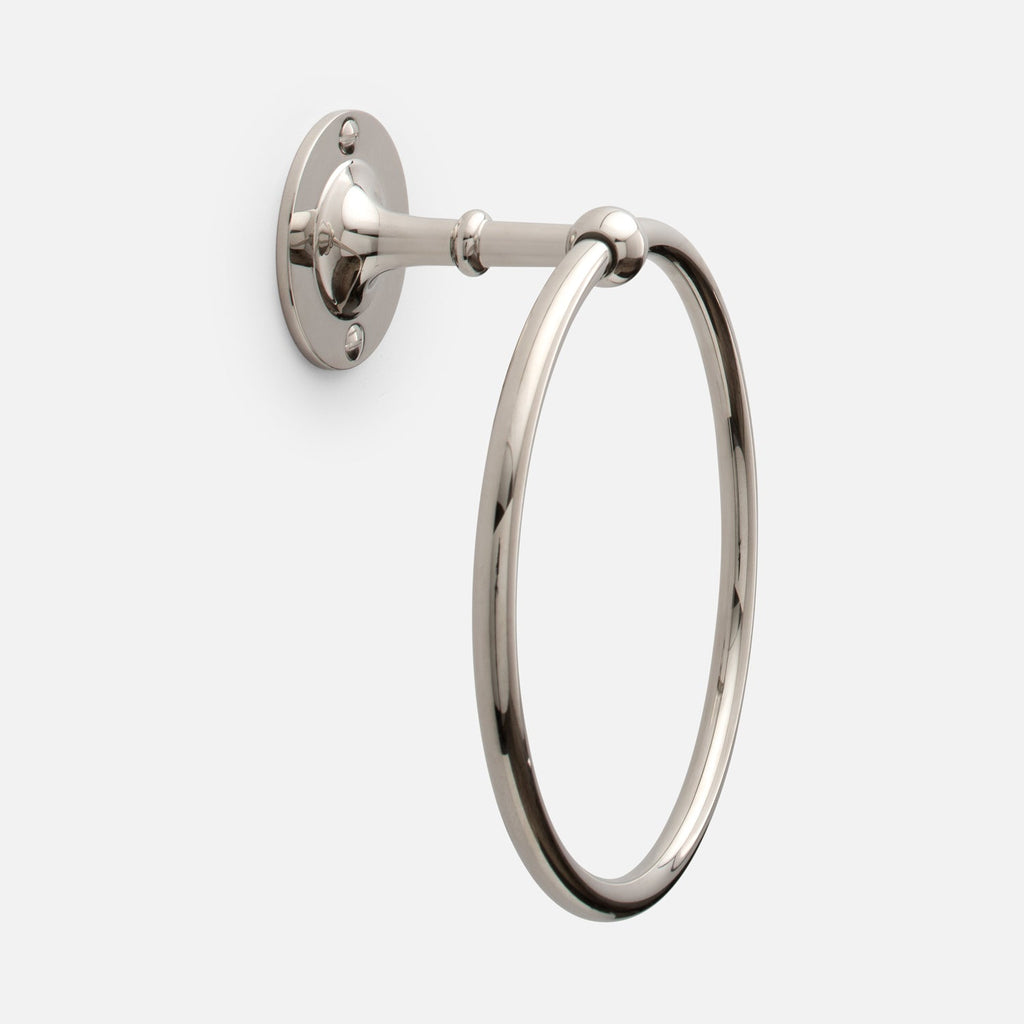 Bristol Towel Ring::Polished Nickel::hover