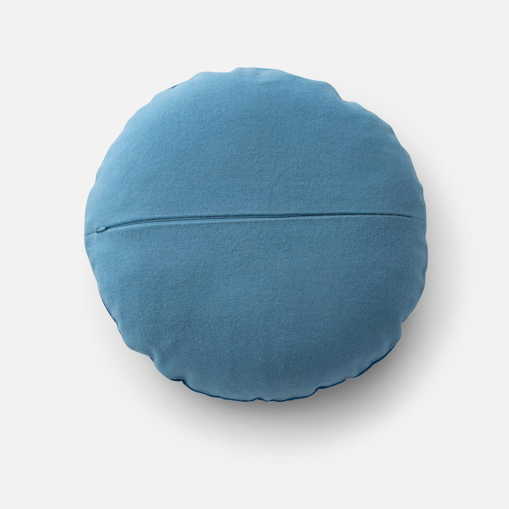 Velvet + Wool Circle Pillow