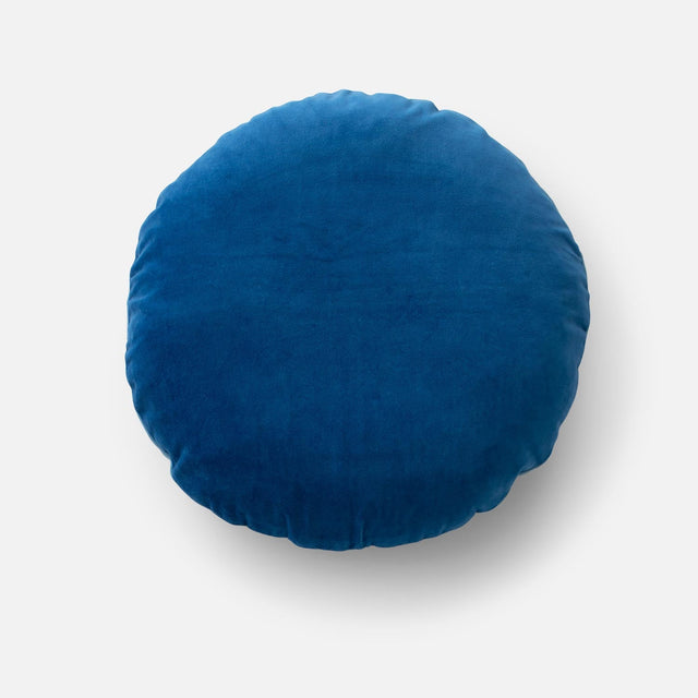 Velvet + Wool Circle Pillow