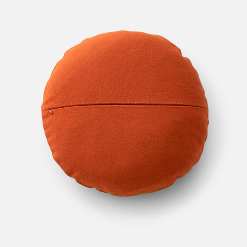 Velvet + Wool Circle Pillow
