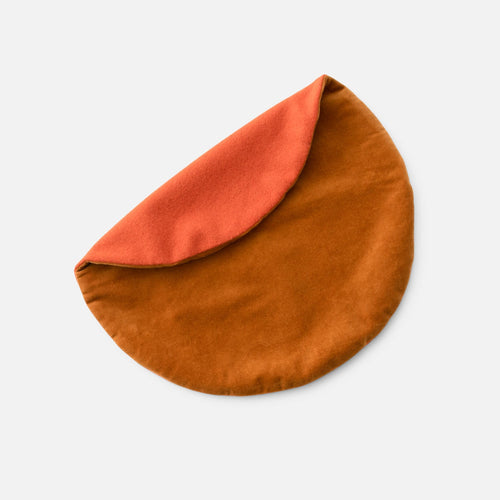 Velvet + Wool Circle Pillow