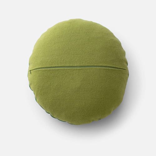 Velvet + Wool Circle Pillow