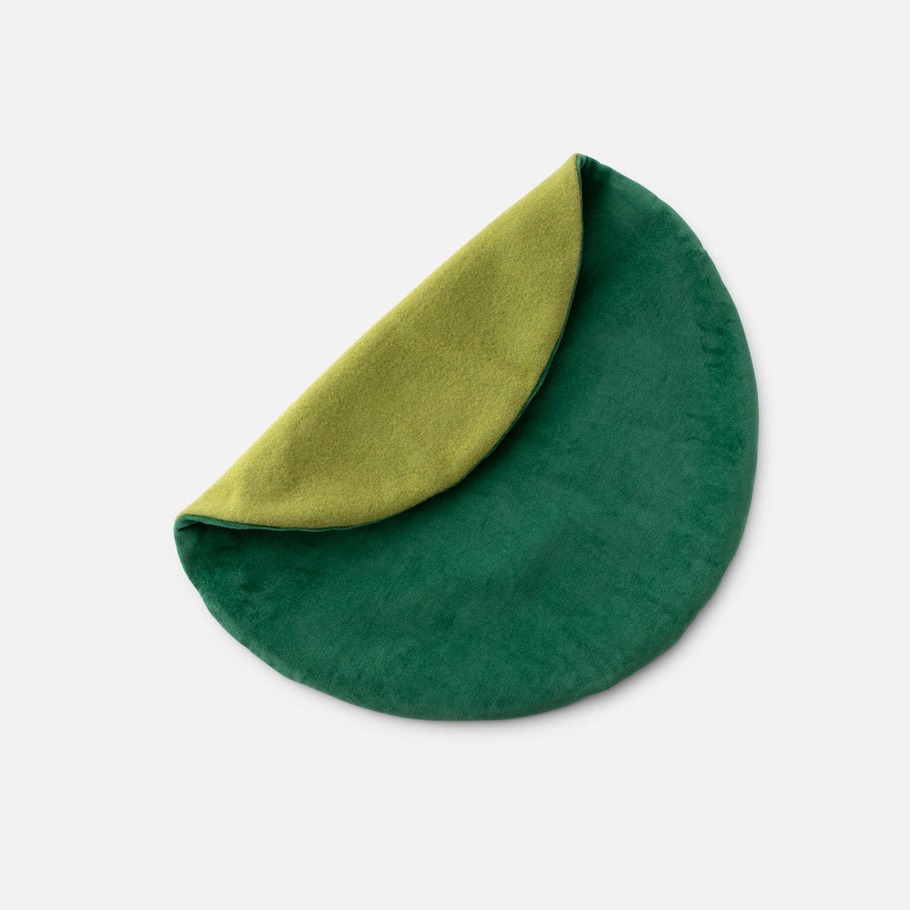 Velvet + Wool Circle Pillow