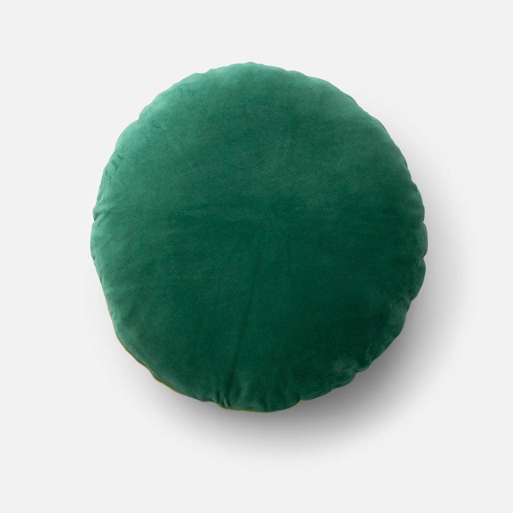 Velvet + Wool Circle Pillow