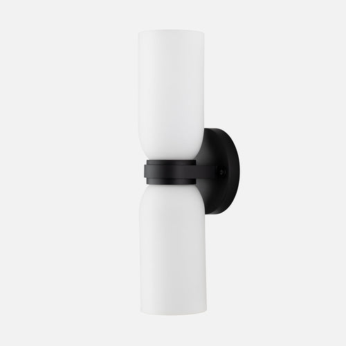 Colette Double Sconce::True Black::Main