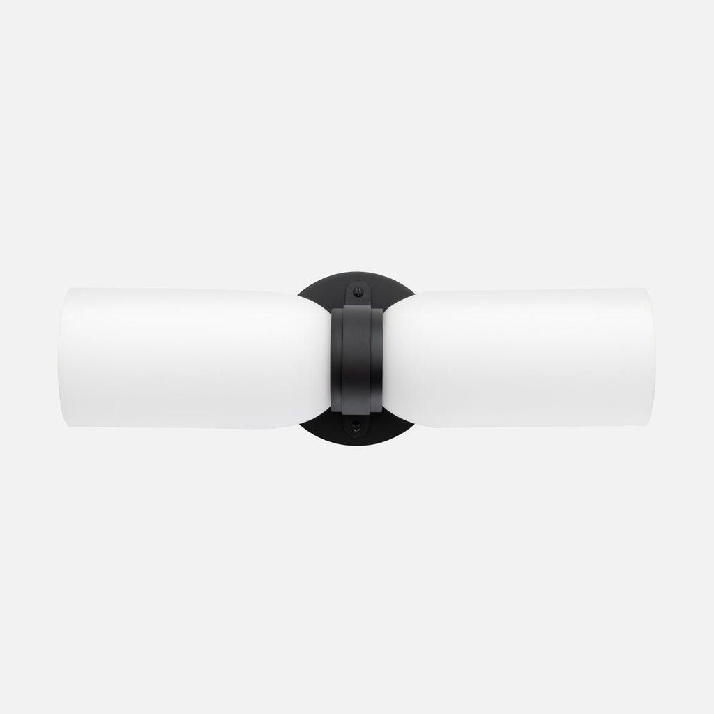 Colette Double Sconce::True Black::Hover