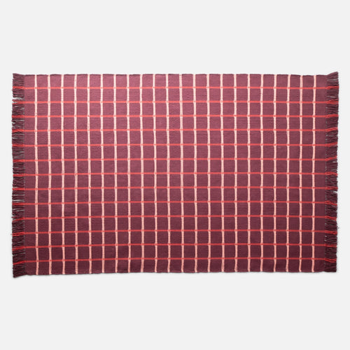 Cotton Grid Flatweave Rug