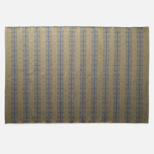 Cotton Ticking Stripe Flatweave Rug