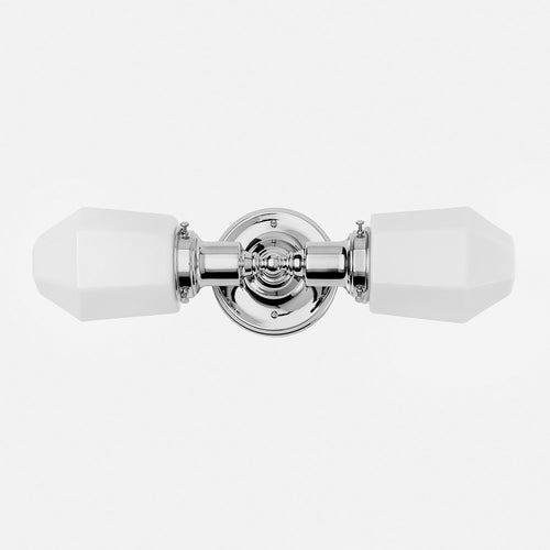 Davis Double Sconce 2.25"::polished nickel::hover