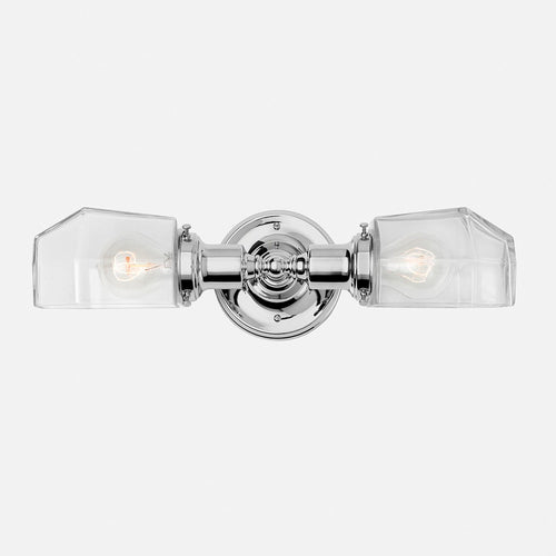 Davis Double Sconce 2.25"::satin nickel::main