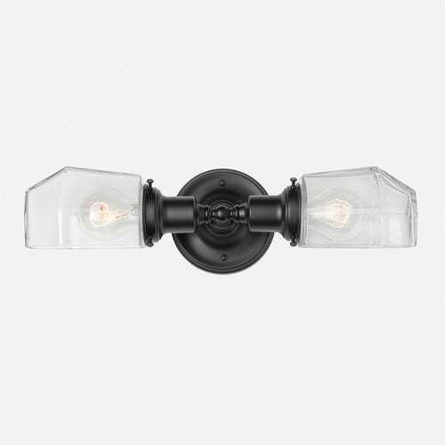 Davis Double Sconce 2.25"::true black::main