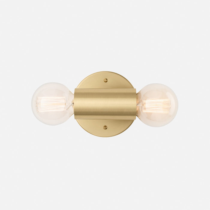 Cylinder Double Sconce