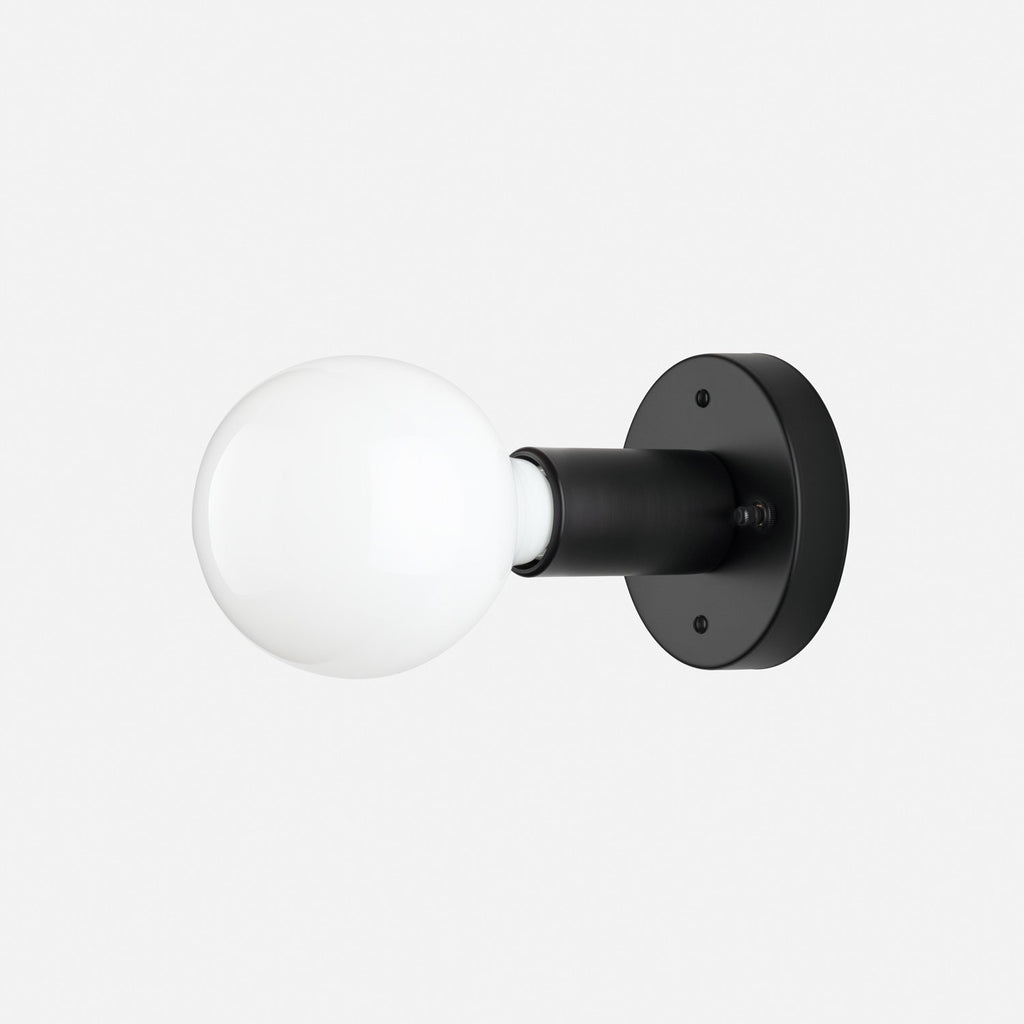 Cylinder Sconce::satin black::hover