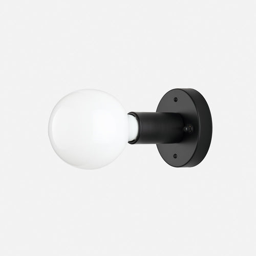 Cylinder Sconce::satin black::hover