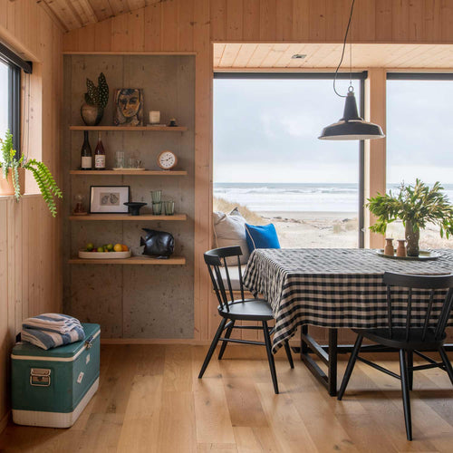 Linen Check Napkin Set::Multi - Linen::Hover