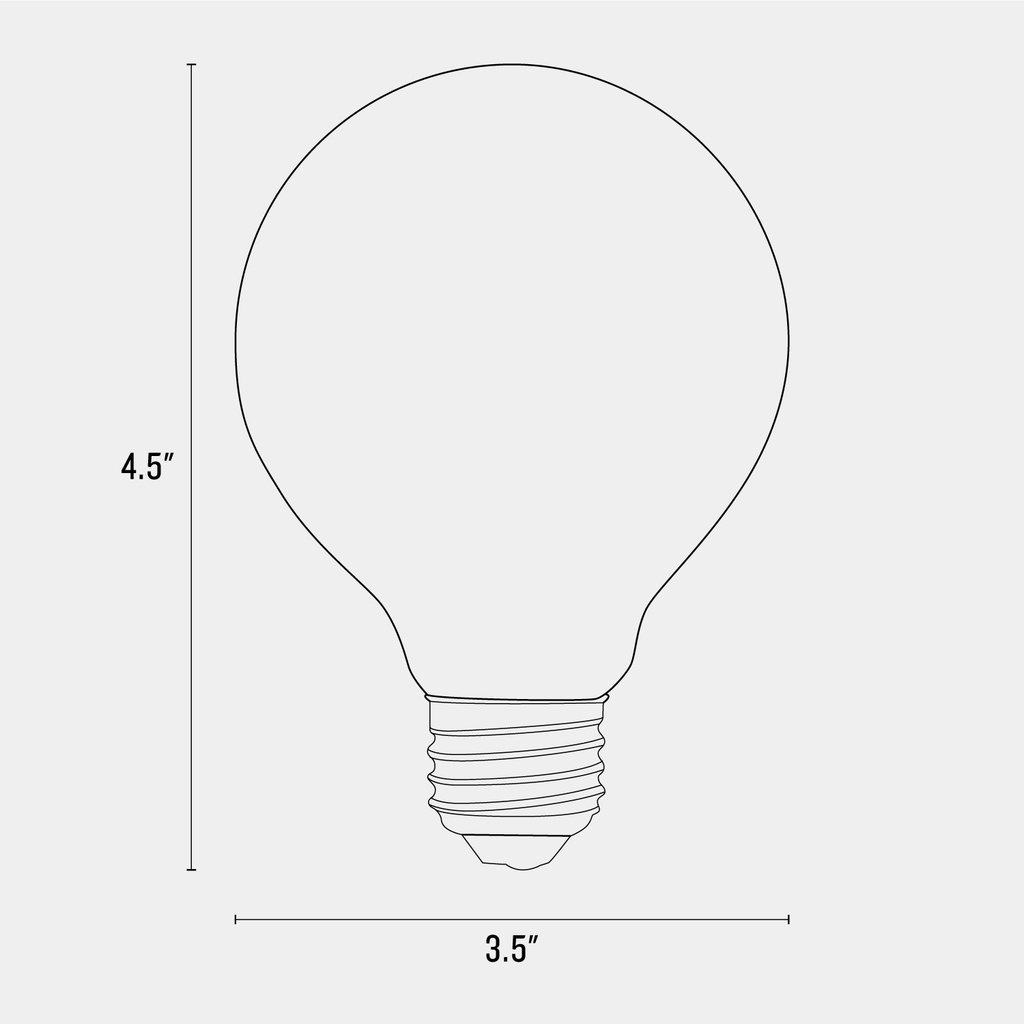 G25 Matte Porcelain LED Bulb