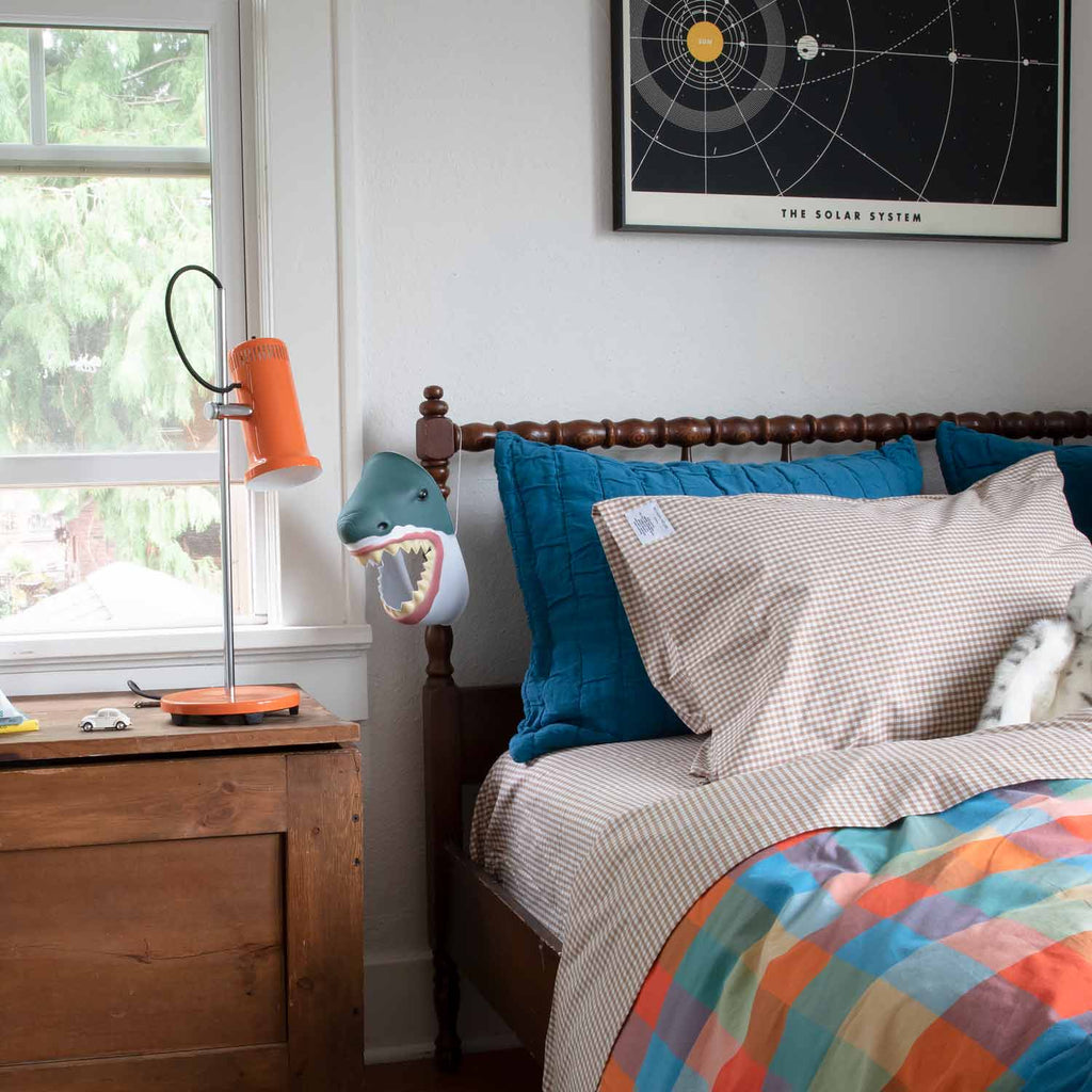 Gingham Percale Sheet Set