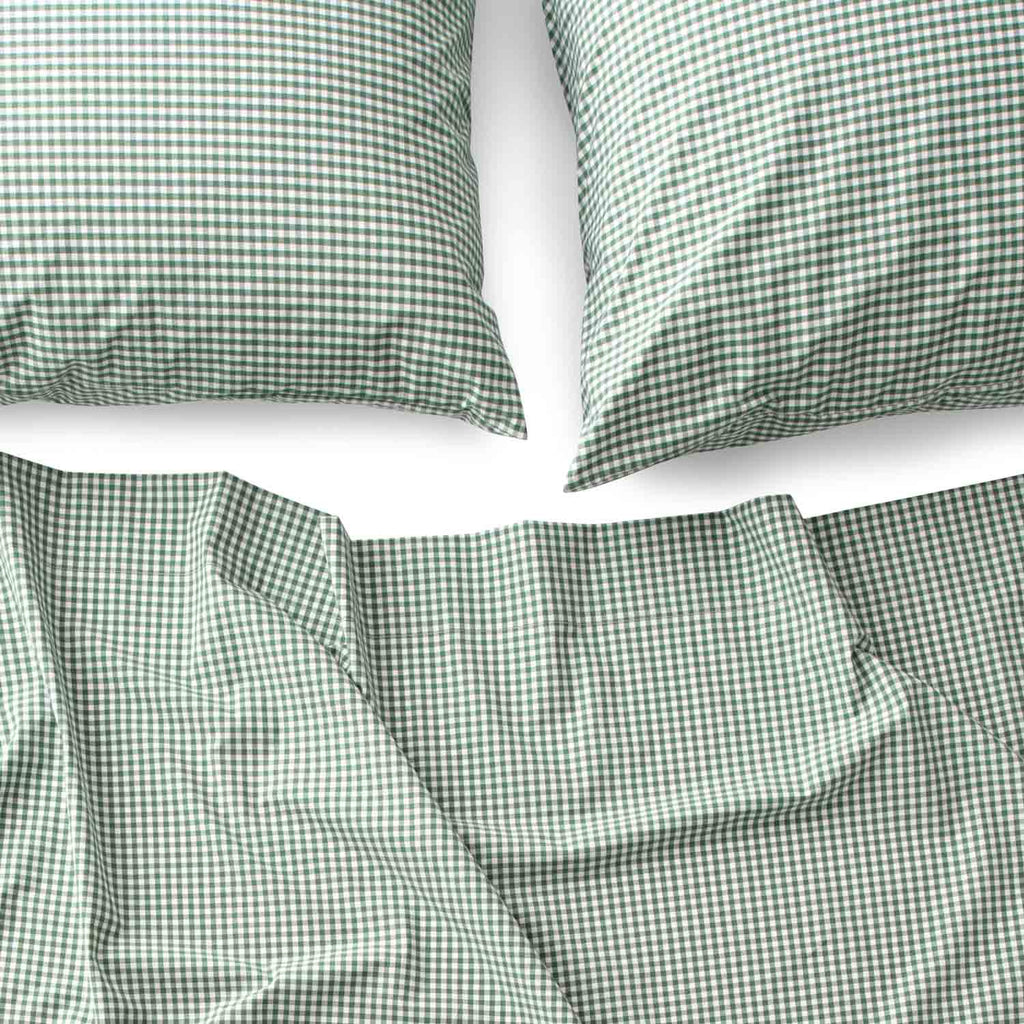 Gingham Sheet Set::Juniper::Main