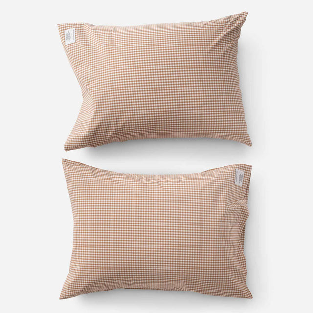 Gingham Pillow Case Set::Russet::Main