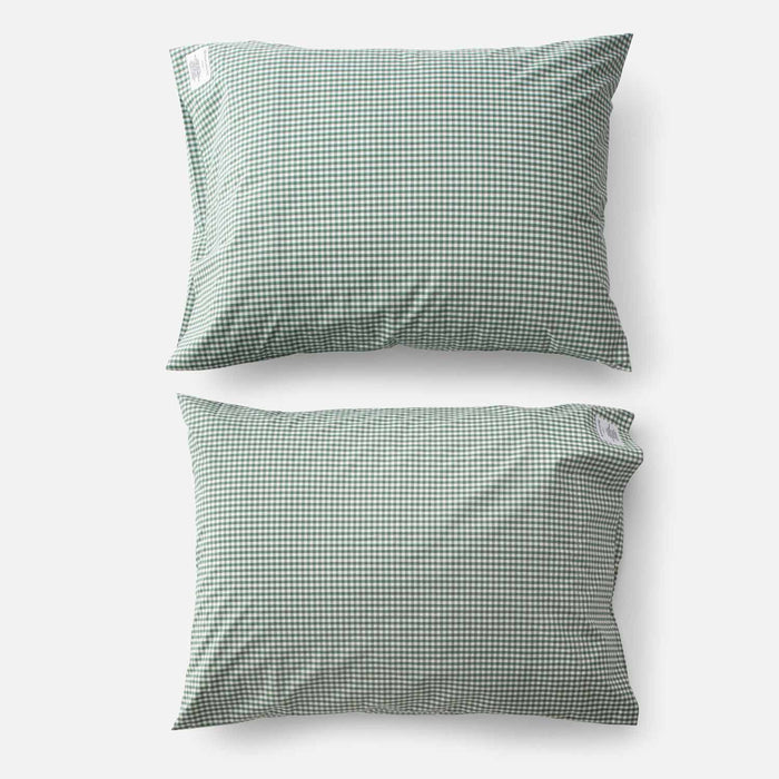 Gingham Percale Pillow Case, Set of 2