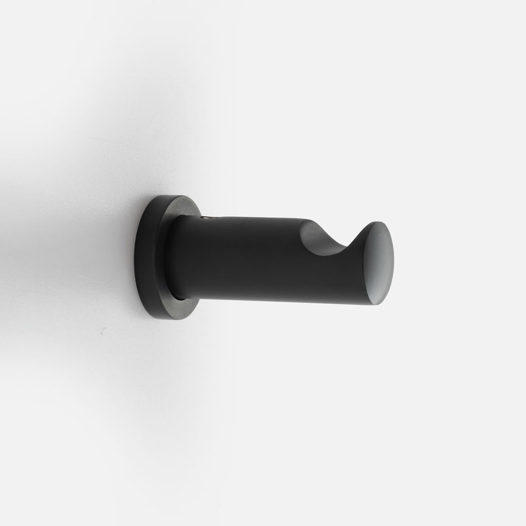 Graham Robe Hook::True Black::Main