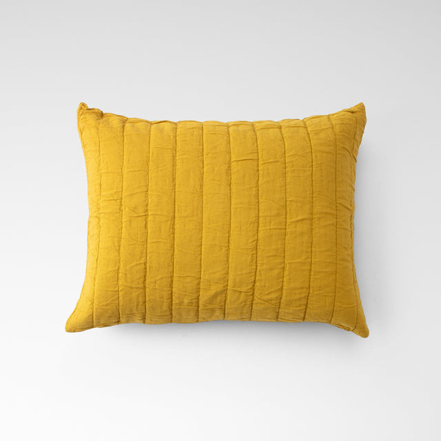 Channeled Cotton Sham::Channeled Ochre::Main