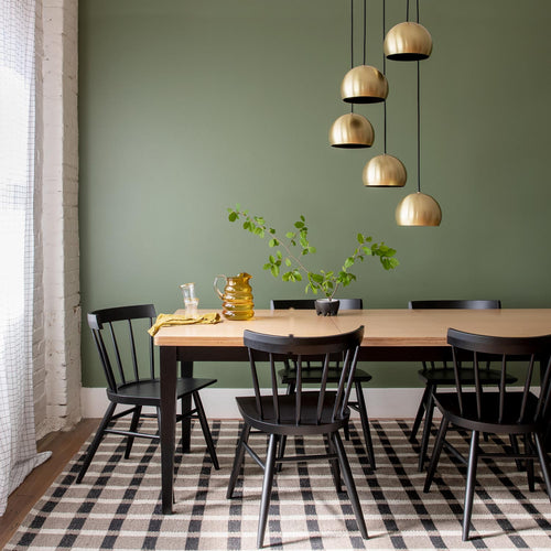 Isaac 5 Chandelier::natural brass::hover