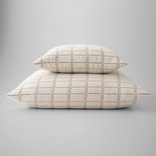 Grid Stitch Pillow::White::Hover
