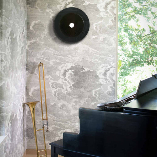 Kepler Medallion Sconce::ebonized ash::hover