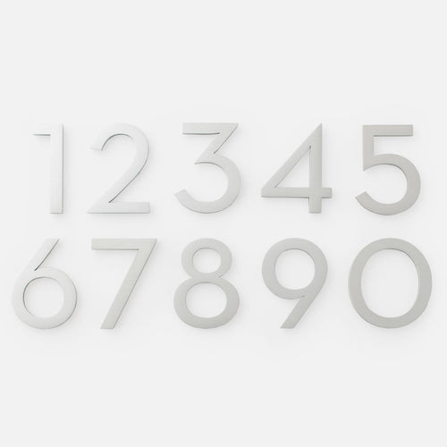 Magnetic House Numbers::Satin Nickel::Main