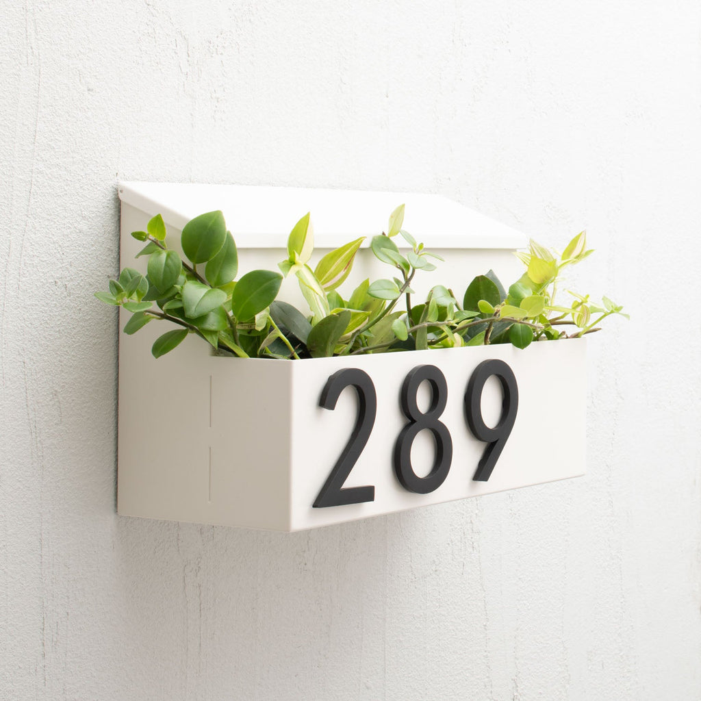 Planter Mailbox::White::Main