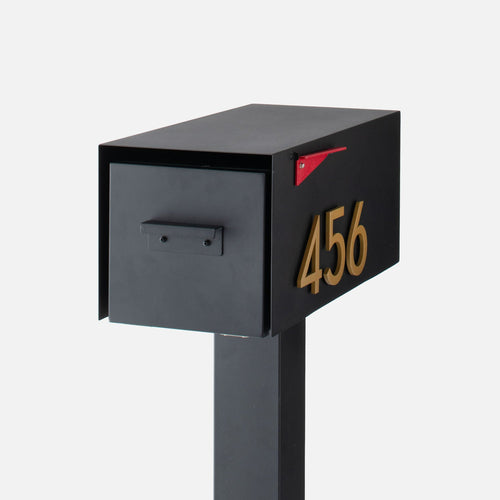 Post-Mounted Mailbox::Black::main